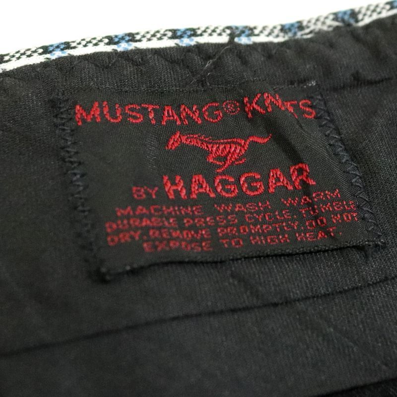 70s vintage HAGGAR チェック柄 フレア スラックスパンツ メンズ