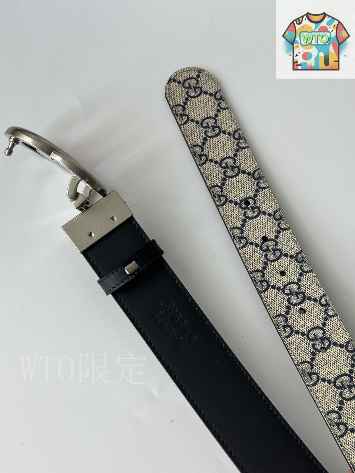 今日WTO】Gucci グッチ ダブル G レトロ回転バックル ベルト