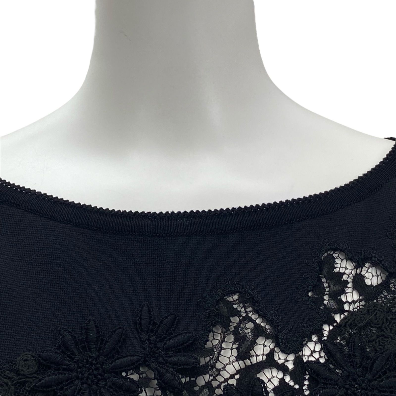 ブルマリン Blumarine ワンピース ノースリーブ 膝丈 刺繍