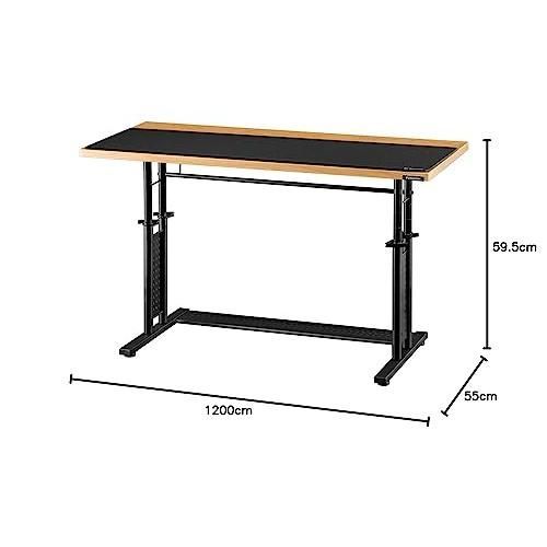 Bauhutte バウヒュッテ ゲーミングデスクHD 昇降式 ミドル 上下昇降デスク 幅 120 × 奥行 55 高さ 59.5~81
