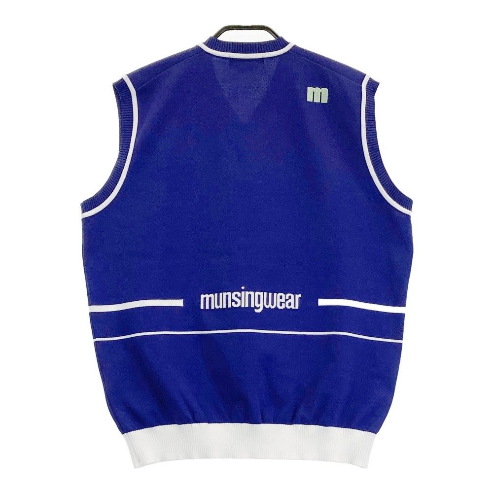 サイズ：LL MUNSING WEAR マンシングウェア 2023年モデル ニットベスト  パープル系 [240101457994] ゴルフウェア レディース ストスト サイズ：LL MUNSING WEAR マンシングウェア 2023年モデル ニット