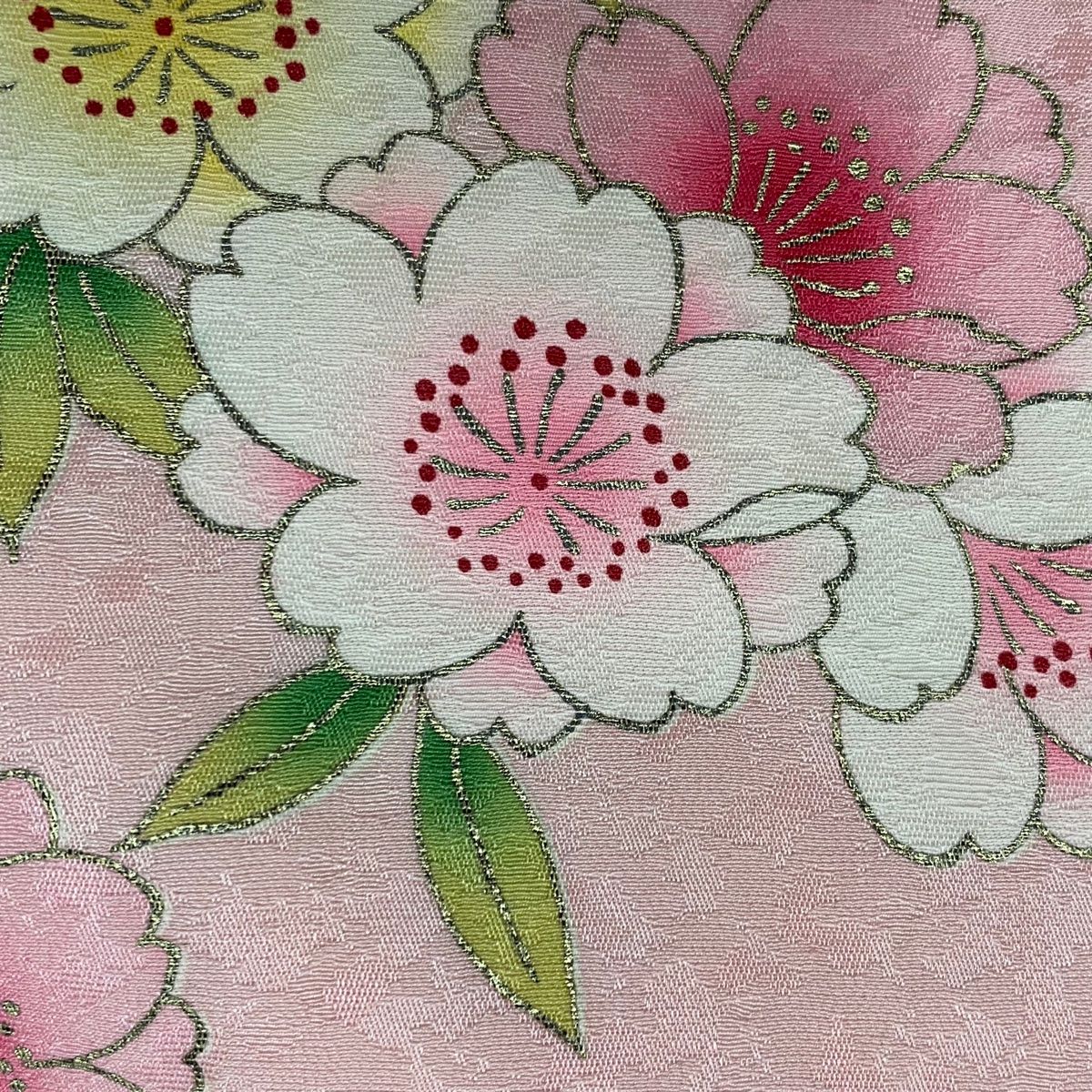 美品 本振袖 刺繍 絞り 多色 菊 桜 金彩加工 トールサイズ 身丈166cm 振袖 身丈167.5cm 裄丈68cm L 袷 袋帯フルセット 菊 鶴 金糸