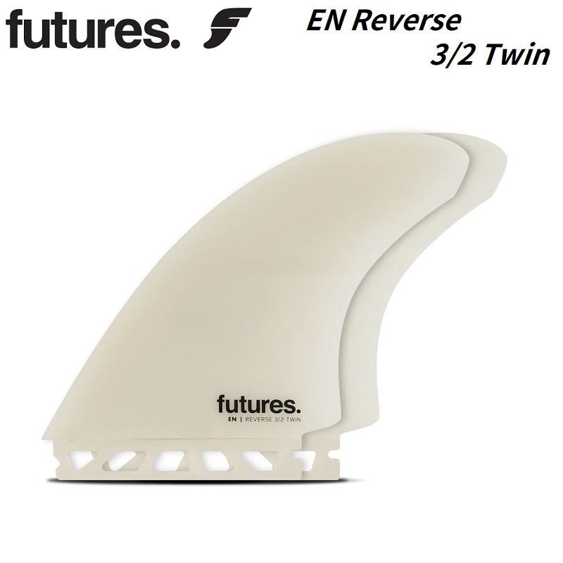 フィンキープレゼント 正規品 Futures Fin EN Reverse 3|2 Twin Fiber Glass イーエヌ リバース ツイン フィン ファイバーグラス グレー GREY フューチャー フィン