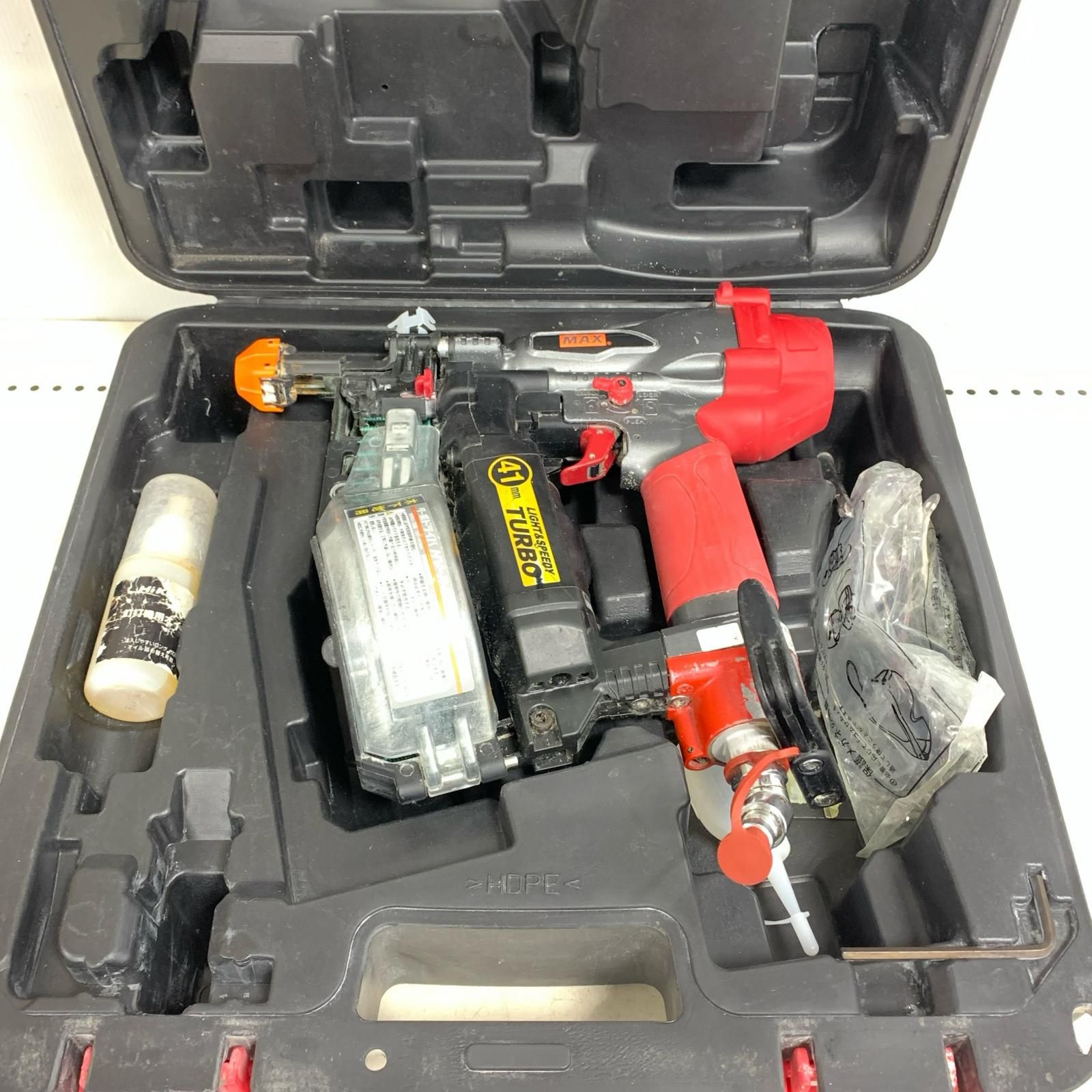 ♭♭MAX マックス 高圧ねじ打ち機 ターボドライバ ケース付 HV-R41G3