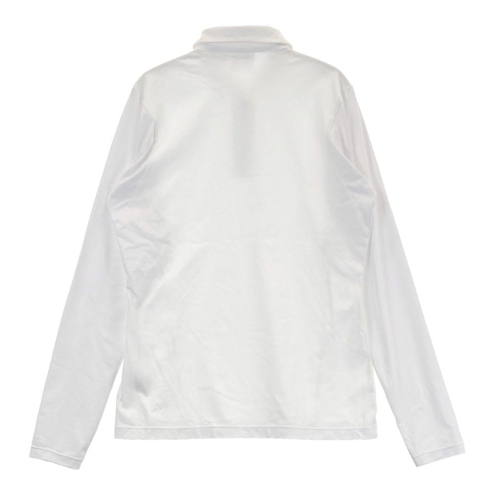 サイズ：L DESCENTE GOLF デサントゴルフ 長袖ポロシャツ ホワイト系