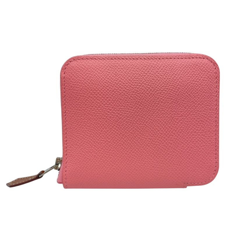 エルメス HERMES アザップコンパクトシルクイン Y刻 ローズアザレ SV金具 エプソン レディース 二つ折り財布