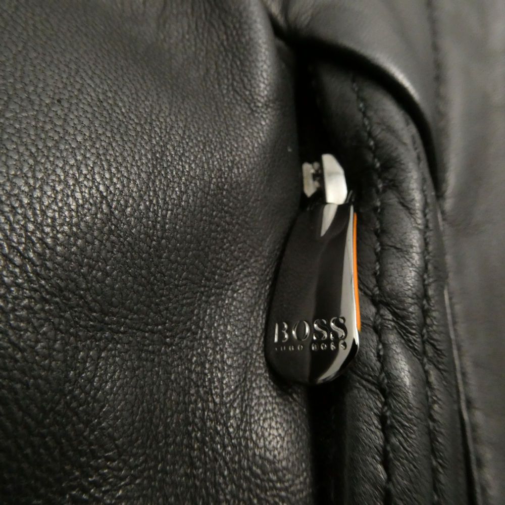 美品 HUGOBOSS ヒューゴボス ライダースジャケット 50 Lサイズ相当
