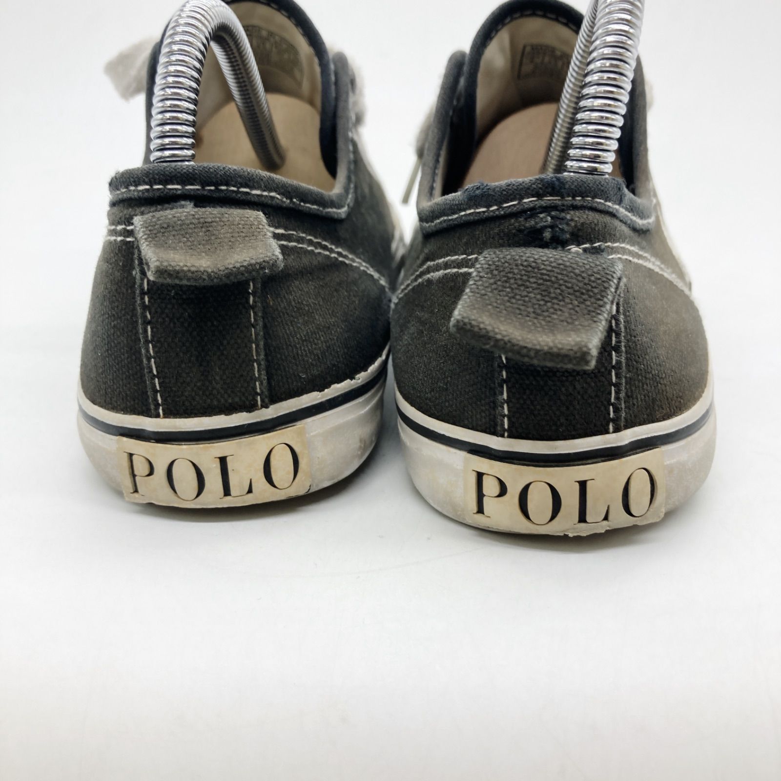 POLO RALPH LAUREN ポロラルフローレン スニーカー ブラック レディース 24.3cm G-1-2