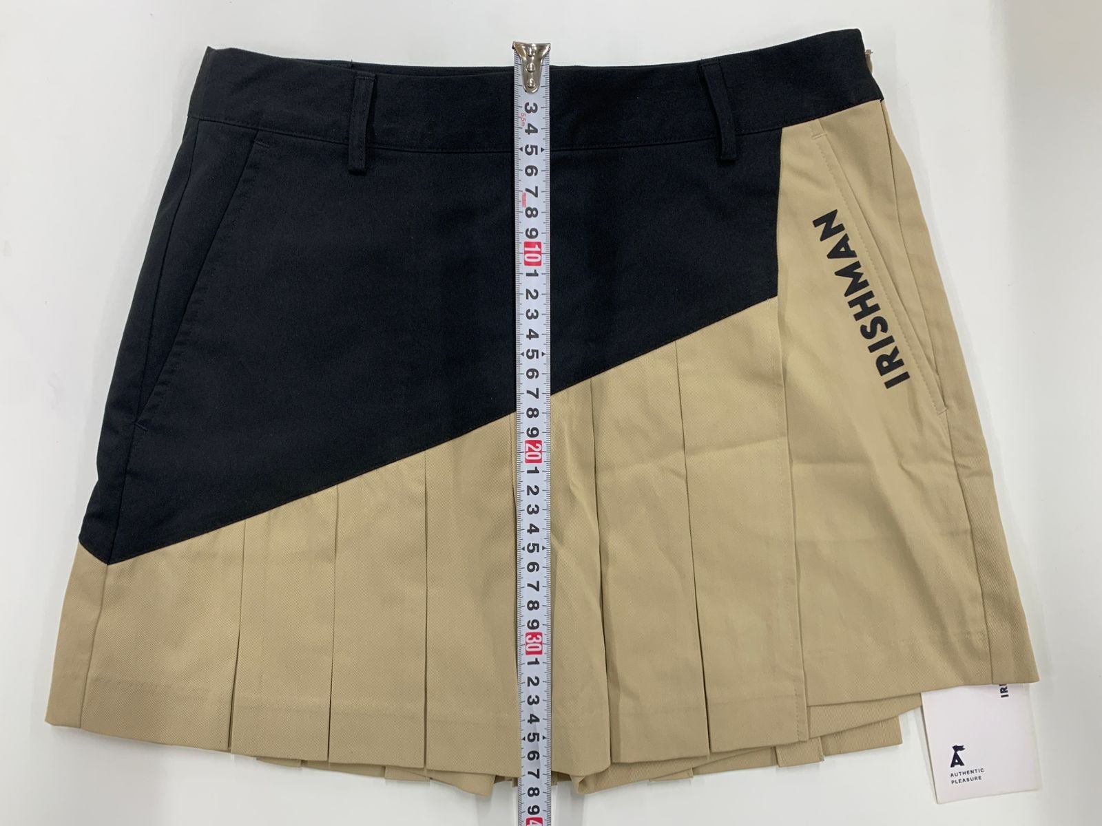 【新品】IRISHMAN レディース ゴルフスカート ベージュ IRISHMAN アイリッシュマン プリーツスカート レディース ゴルフ