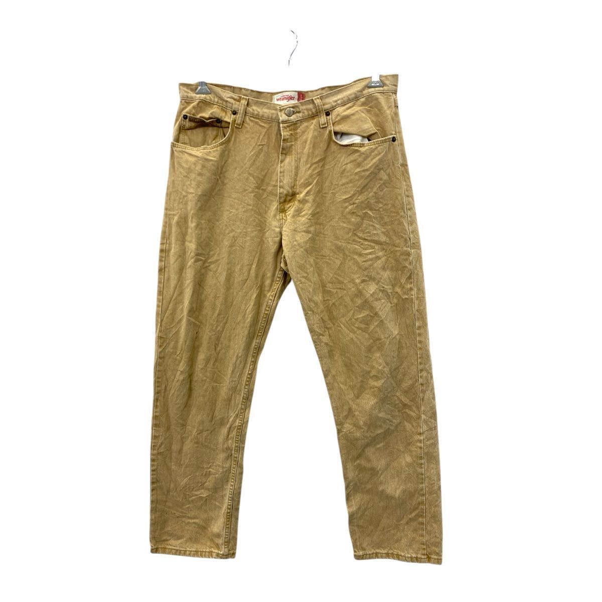 Wrangler デニムパンツ W36 ラングラー ビッグサイズ メキシコ製 ベージュ コットン 古着卸 アメリカ仕入 2503-396