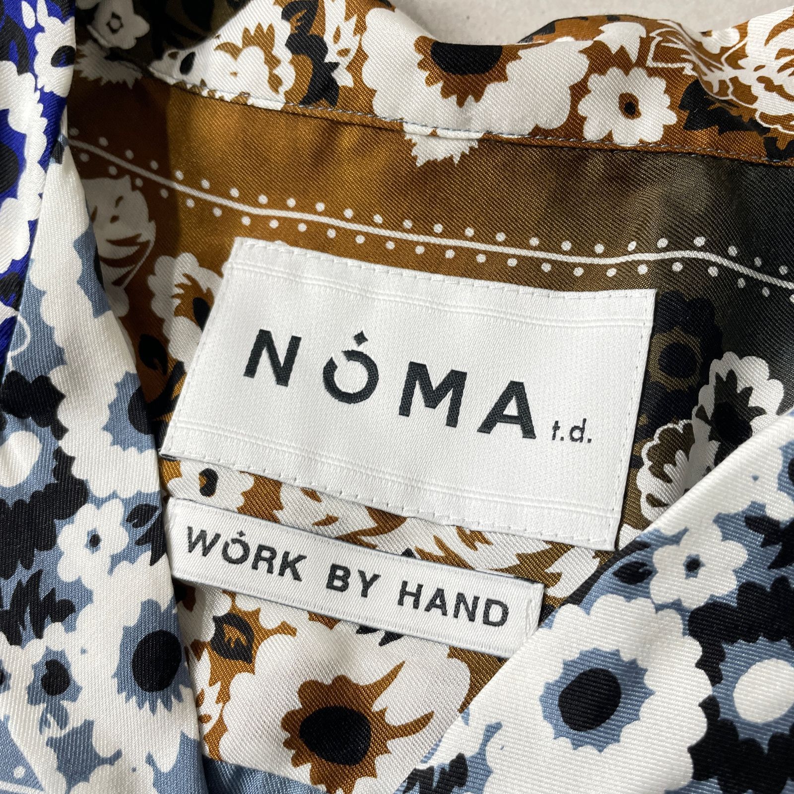 NOMA t.d. Draw Your Garden Shirt 総柄 キュプラ シャツ ノーマティー