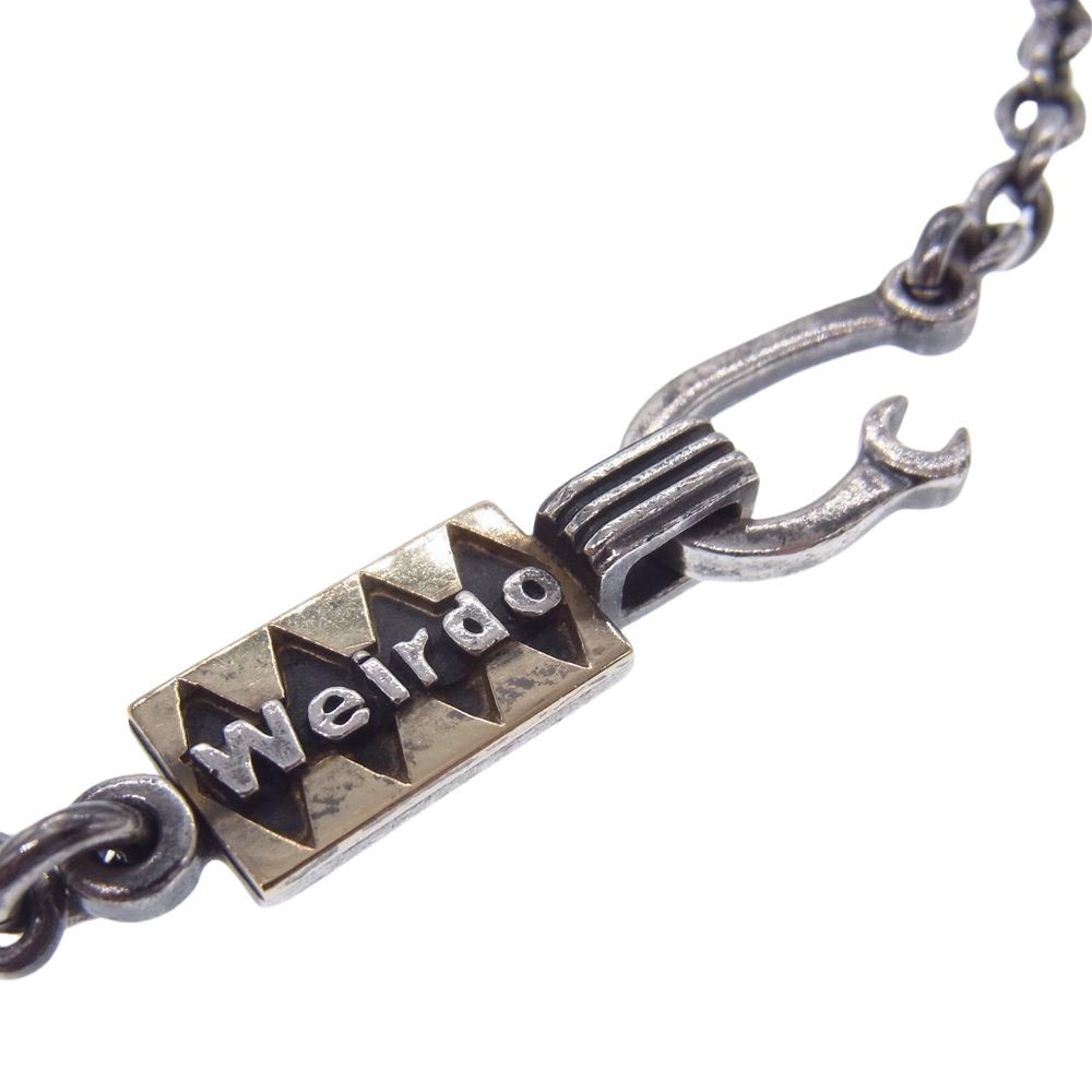 WEIRDO ウィアード ネックレス K18 シルバー コンビ ペンダント 