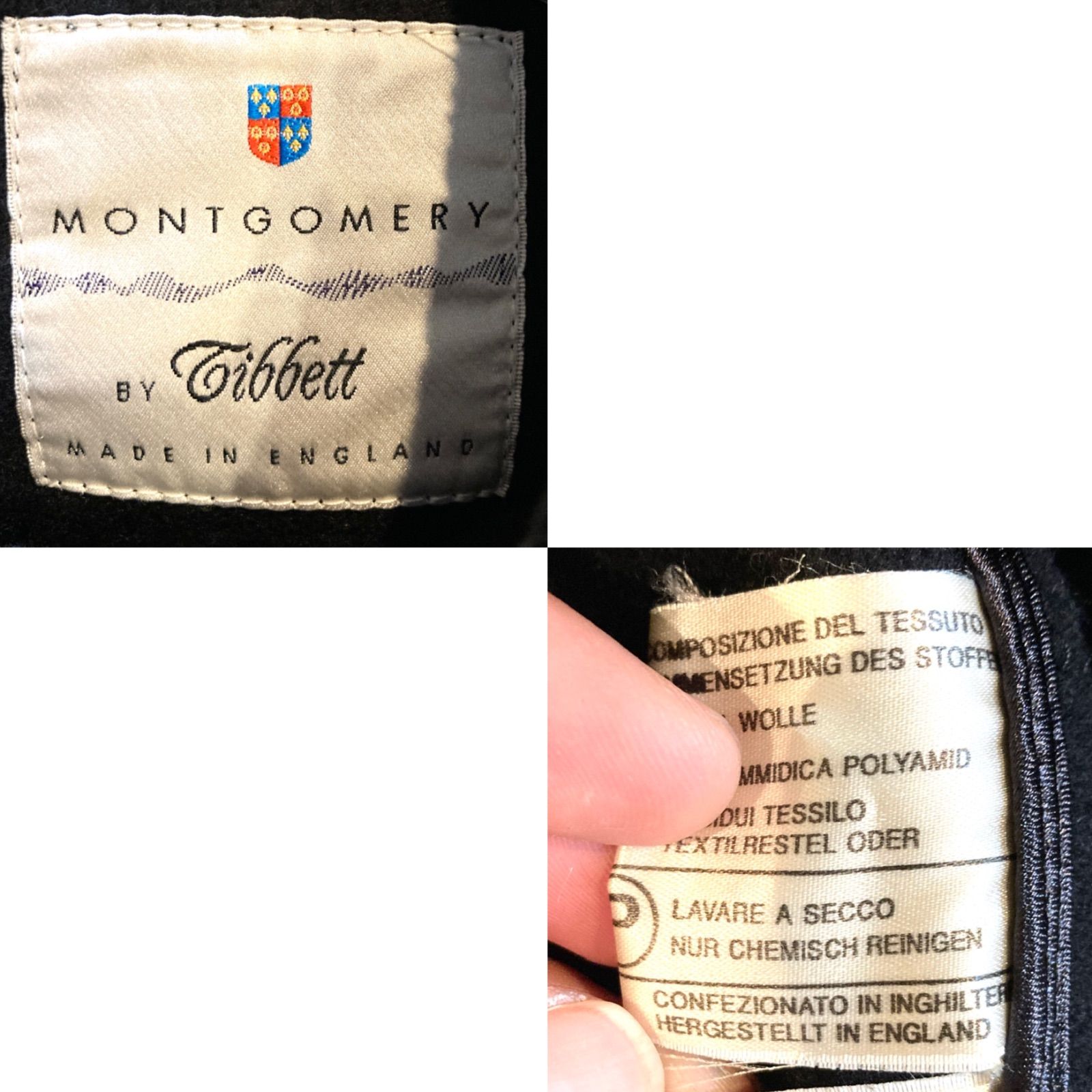 MONTGOMERY☆90's-2000'sVINTAGE☆ダッフルコート☆本革☆レザー