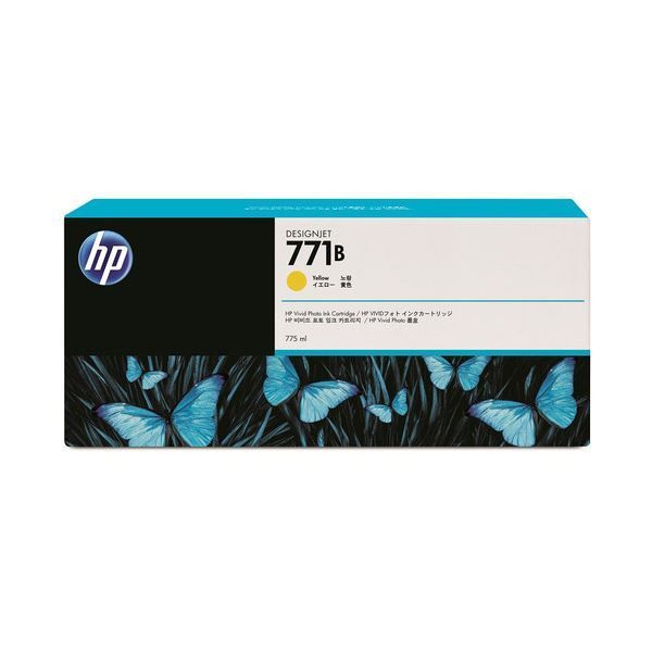(まとめ) HP771B インクカートリッジ イエロー 775ml 顔料系 B6