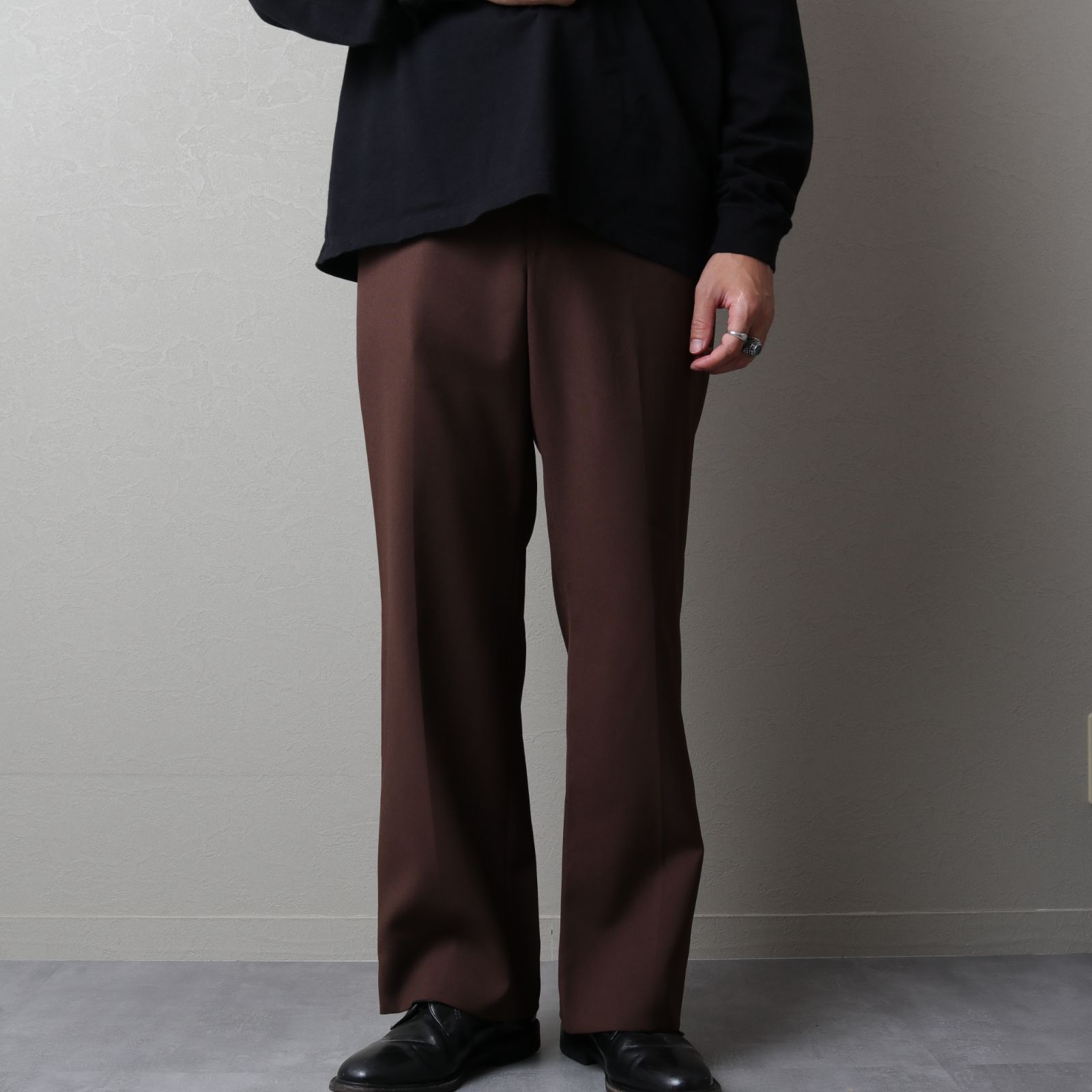 [29×29] 1970~80's Vintage Pleated Dress Trousers 