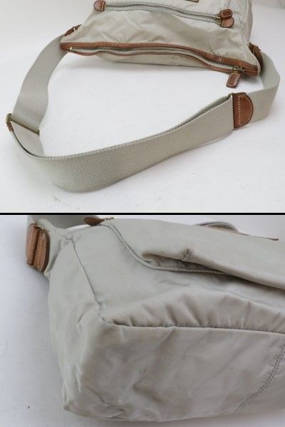2406-25 フェリージ ショルダーバッグ Felisi ナイロン製 ベージュ 上