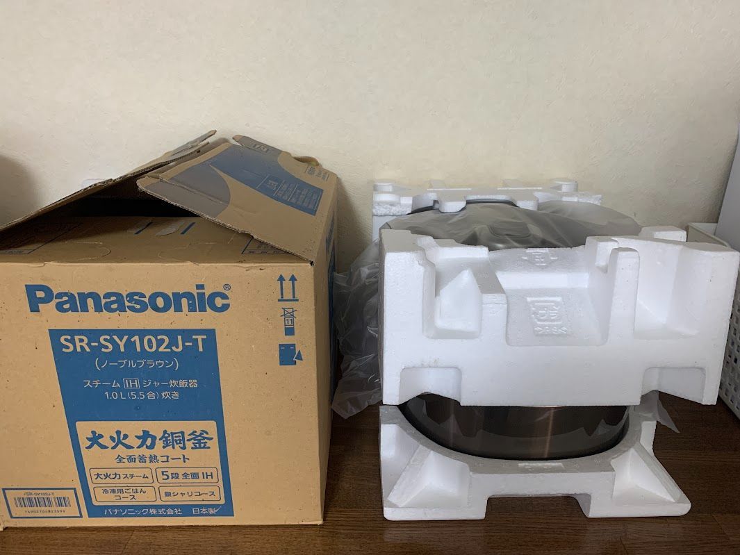 パナソニック Panasonic 5.5合炊き スチームIHジャー炊飯器 SR-SY102J