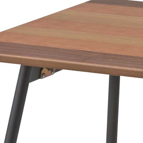 ２台セット 天然木 ３種グラデーション のエルマー折りたたみ式ローテーブル W90×D48×H35cm No.351