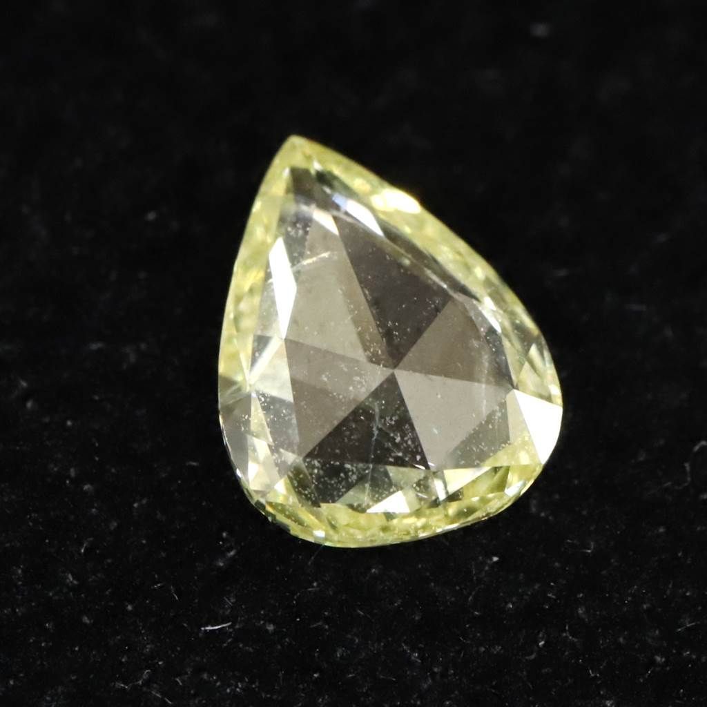 天然非処理 イエローダイヤモンド ローズカット ルース 0.65ct - 榎本