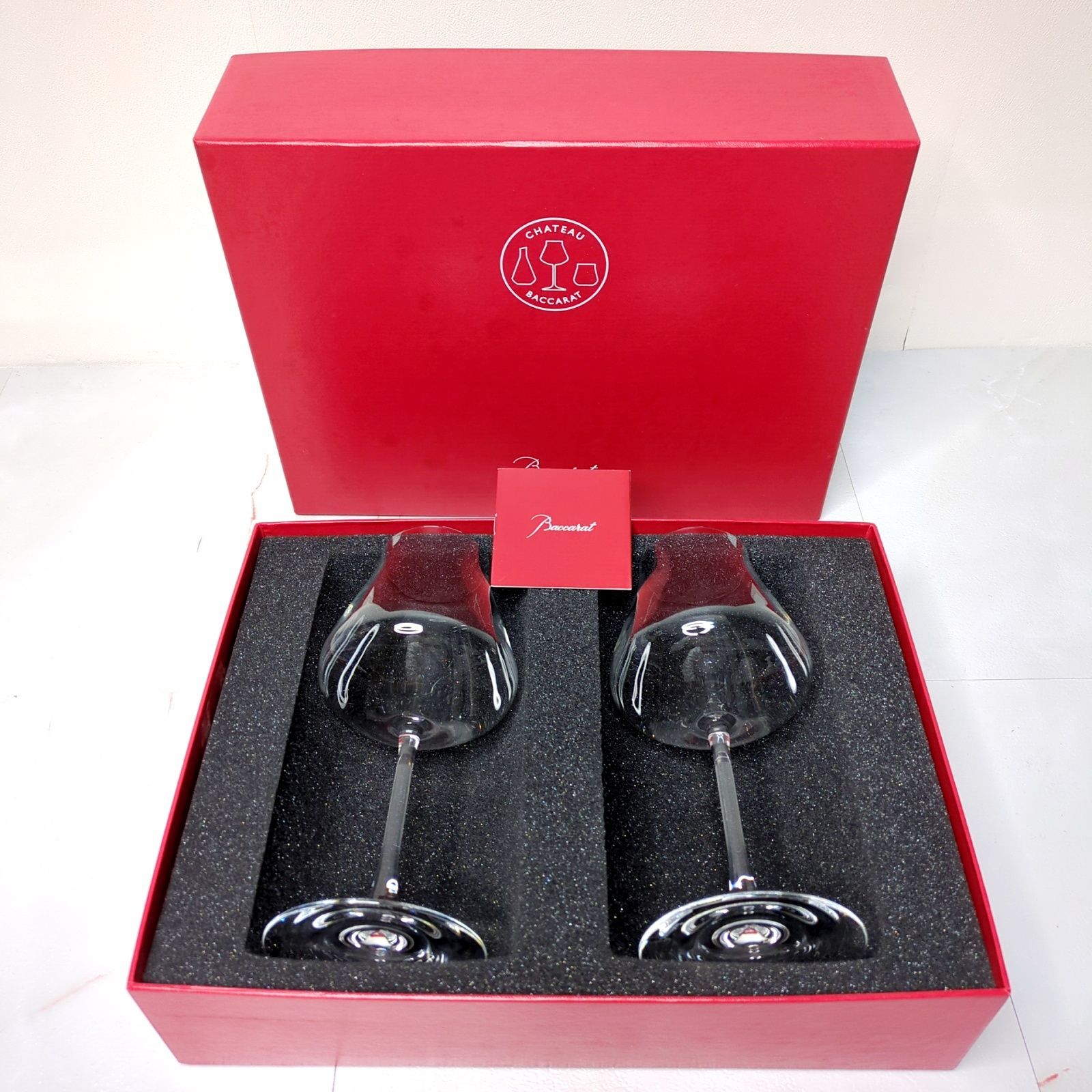 バカラ シャトー ワイングラス 2客セット 箱 冊子付 Baccarat CHATEAU クリスタルグラス ペア ギフト ワイン 食器