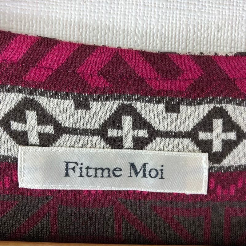 フィットミーモア　Vネックチュニック　EL フィットミーモア Fit me Moi トップス チュニック Vネック 七分