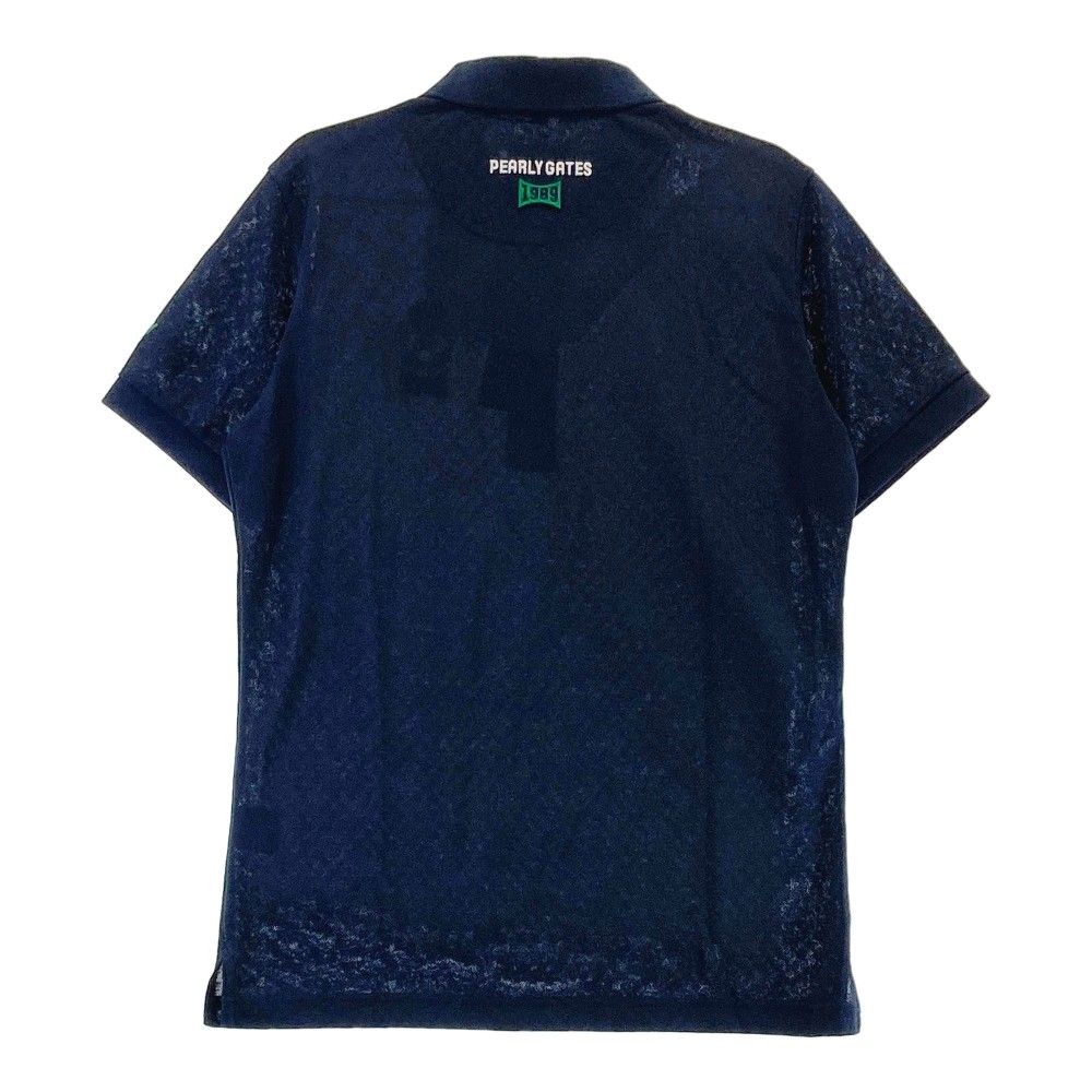 パーリーゲイツ　半袖シャツ5 KAZEメッシュ半袖ポロシャツ ＜ロゴバイヤスボーダー柄＞＜Relax