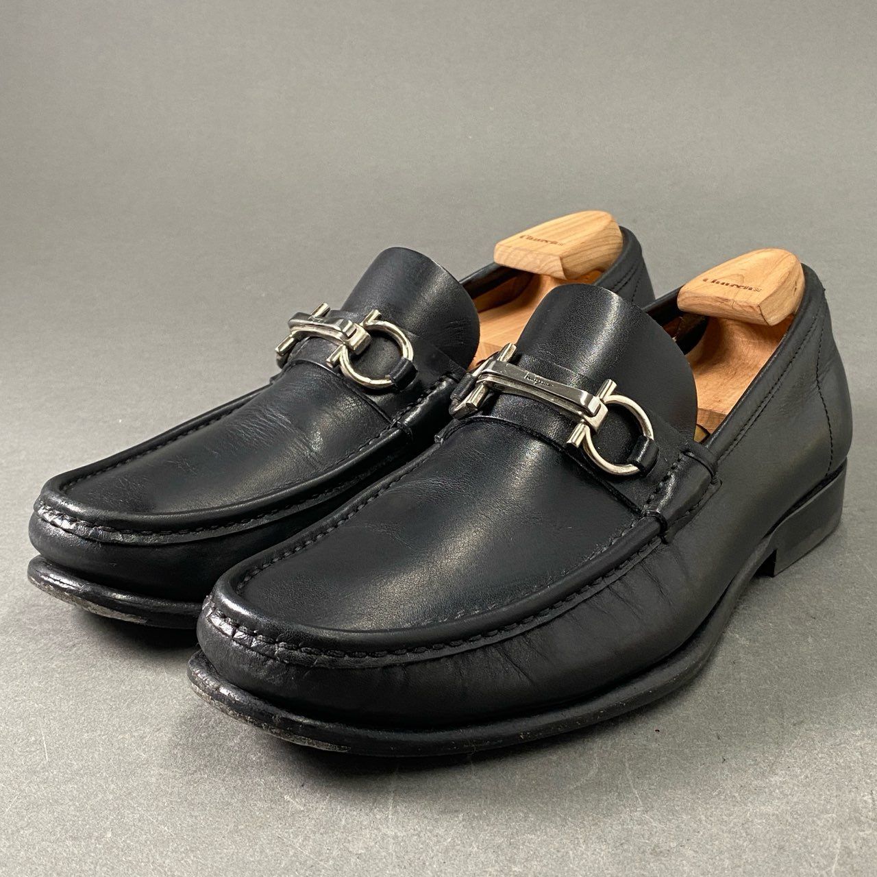 美品 サルヴァトーレフェラガモ ホースビットローファー 25cm Salvatore Ferragamo サルバトーレフェラガモ 革靴 ガンチーニ