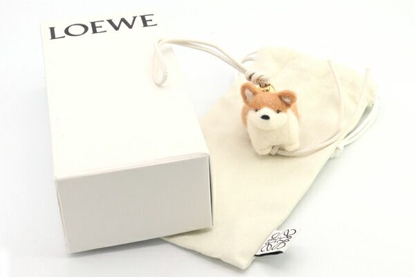 ロエベ LOEWE コーギー バッグチャーム LOEWE コーギー 犬型フェルト