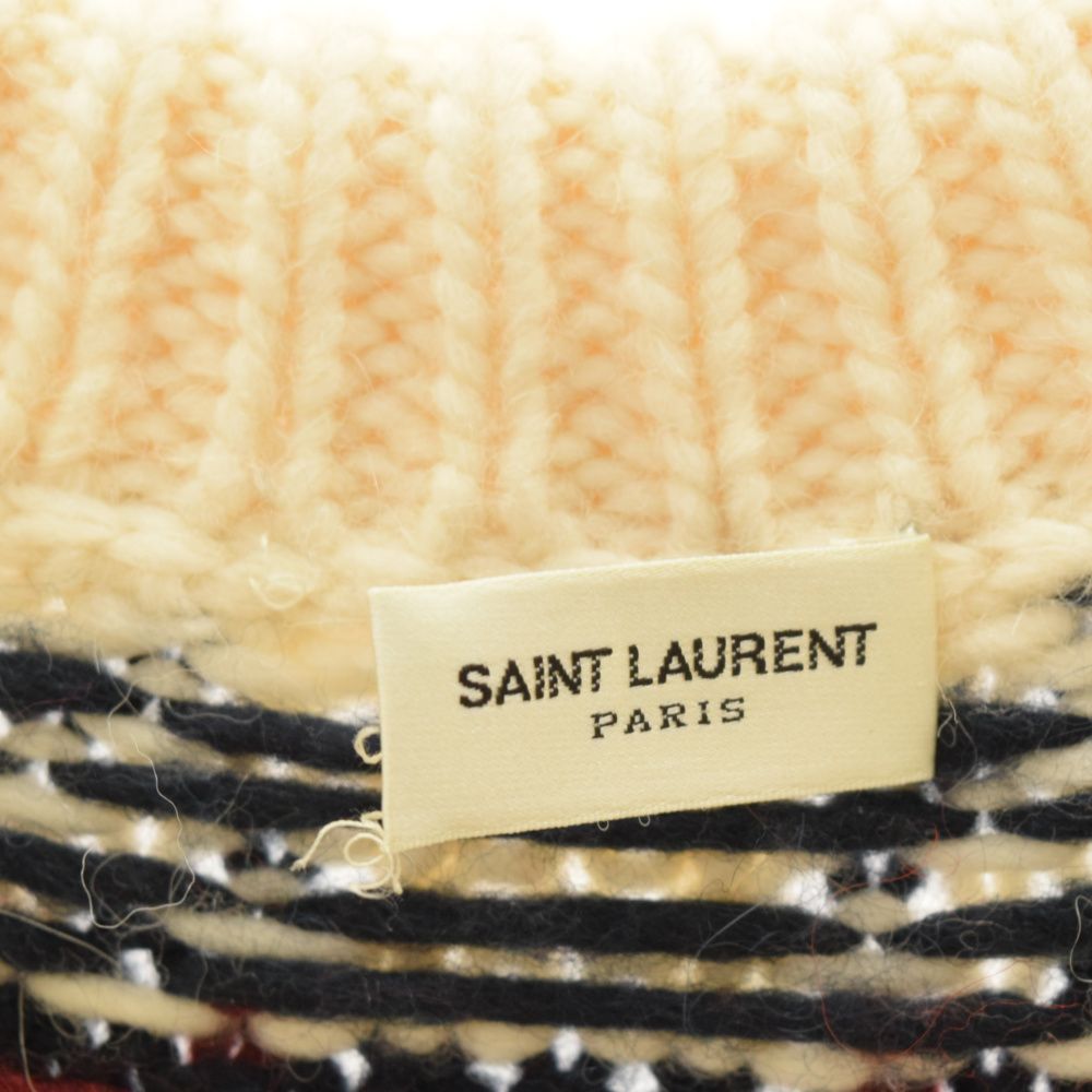 SAINT LAURENT PARIS (サンローランパリ) 13AW ノルディック柄エルボー 