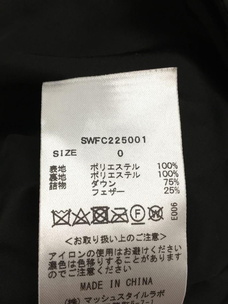 SNIDEL 22AW 西川レディモッズダウンジャケット O ポリエステル ブラック 無地 SWFC225001