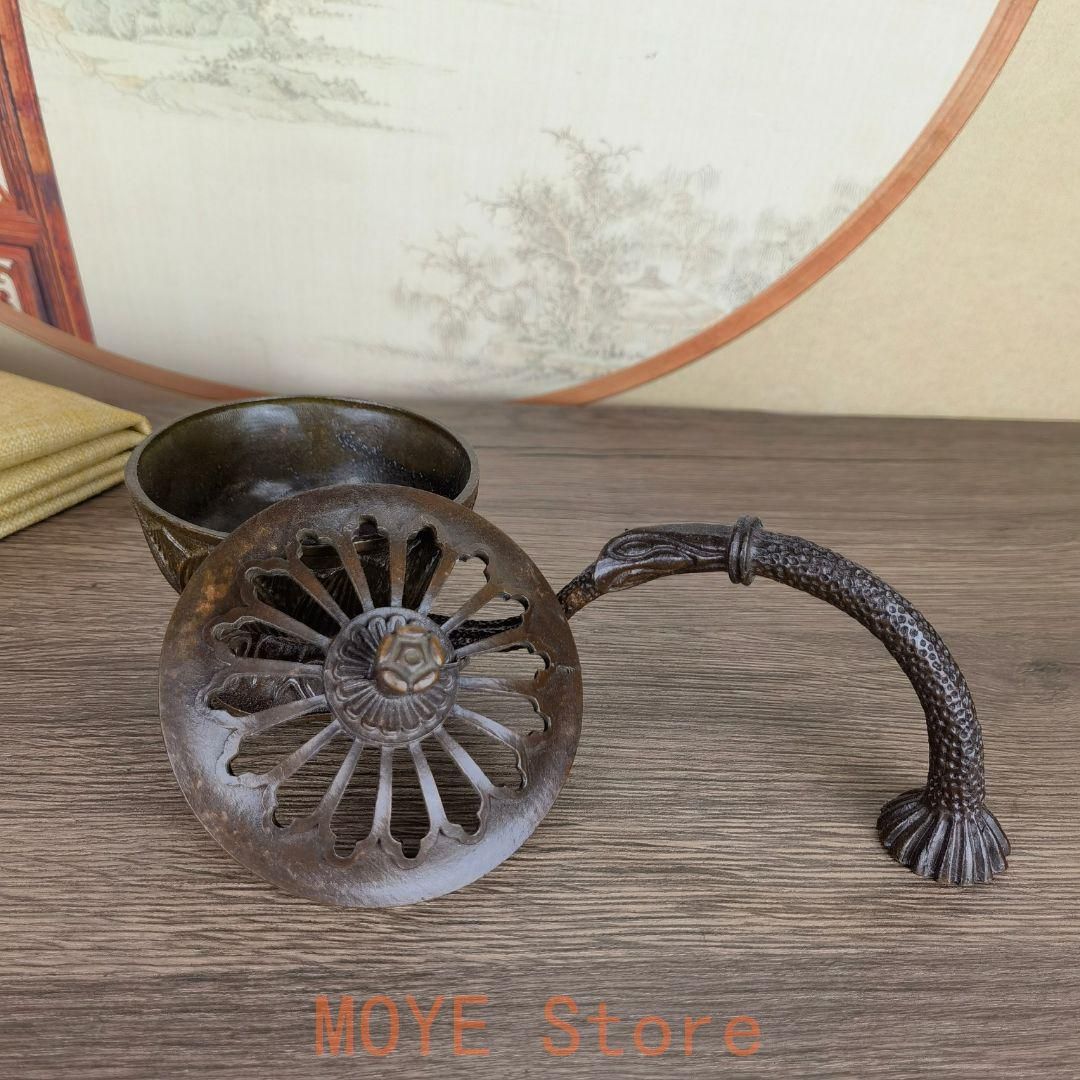 銅 細工 香炉 手持ち蓮華炉 盤香炉 装飾品 工芸品 置物 - メルカリ