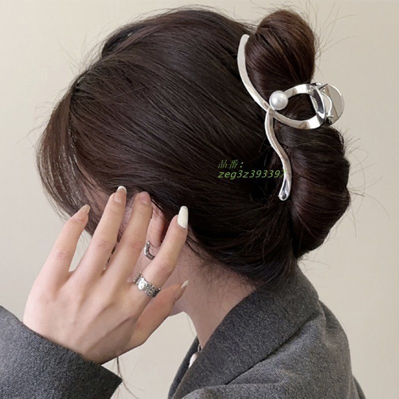 メタルヘアクリップ メタルヘアクリップ パール レディース zeg3z393397 - メルカリ