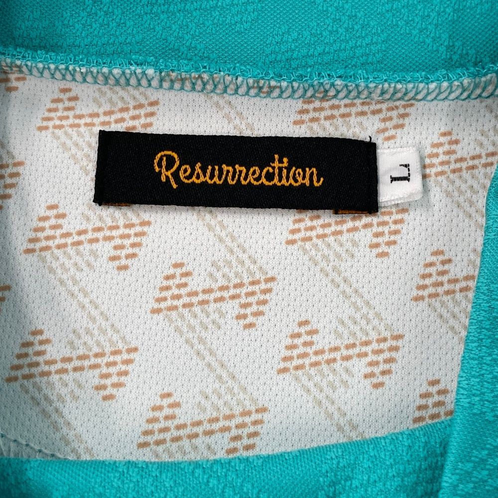 ハイネック半袖Tシャツ 総柄