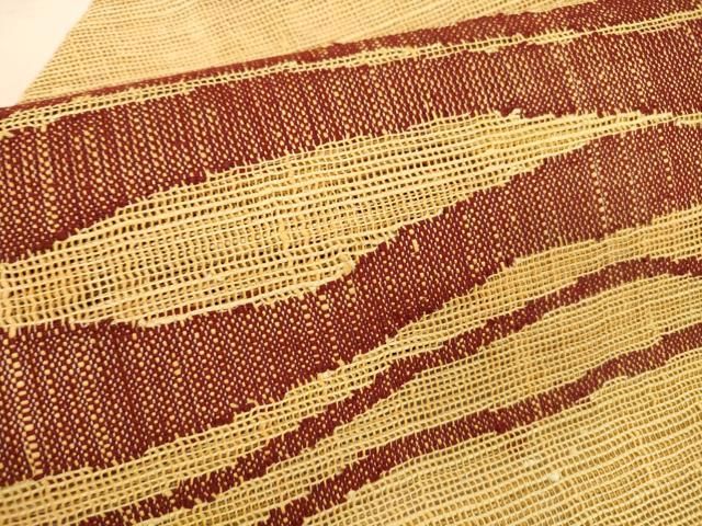 専用　未使用　夏物　羅のような織りの八寸名古屋帯（抽象文）シンプル系 専用 未使用 夏物 羅のような織りの八寸名古屋帯（抽象文