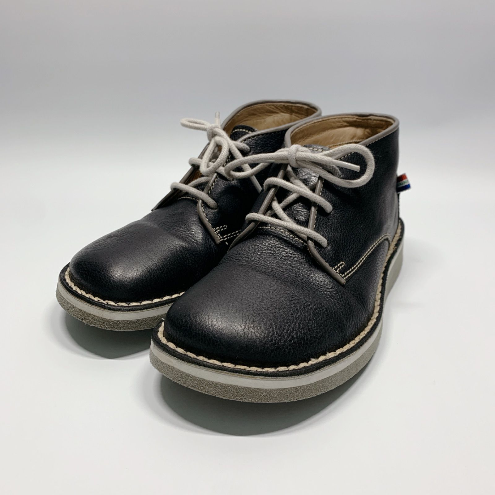 CASTELBAJAC カステルバジャック レザー ハイカット スニーカー ブラック 22.5 黒