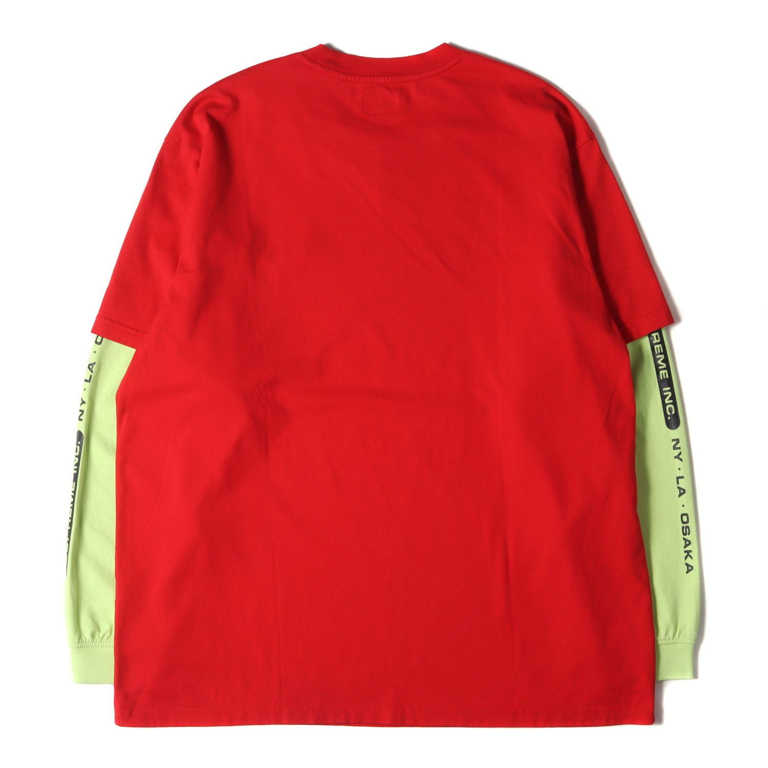 美品 Supreme シュプリーム Tシャツ サイズ:XL 21SS 袖レイヤード 