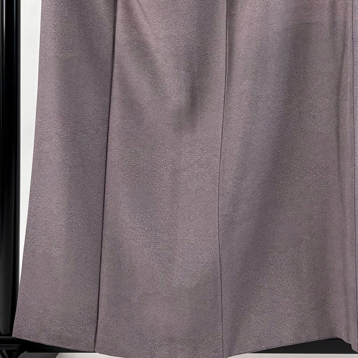 美品】 江戸小紋 身丈159.5cm 裄丈66.5cm M 袷 花 松葉 紫 正絹 名品