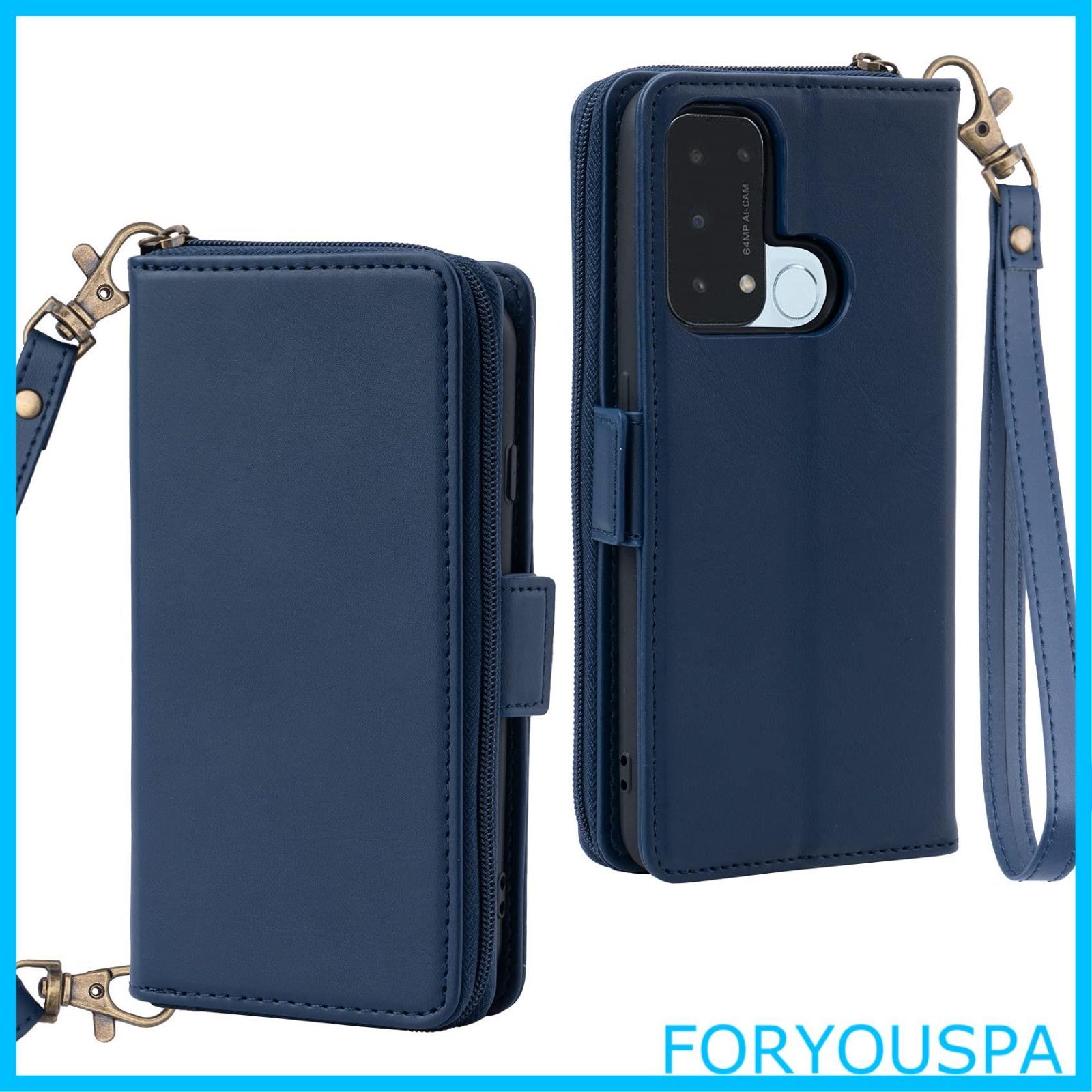 【在庫処分】Oppo Reno5 A ケース 手帳型 多財布デザイン Reno5A カバー 手帳 専属ストラップ ネノ 5A スマホケース サイドマグネット スタンド機能付き オッポ Reno5A 手帳型ケース カード収納 オッ
