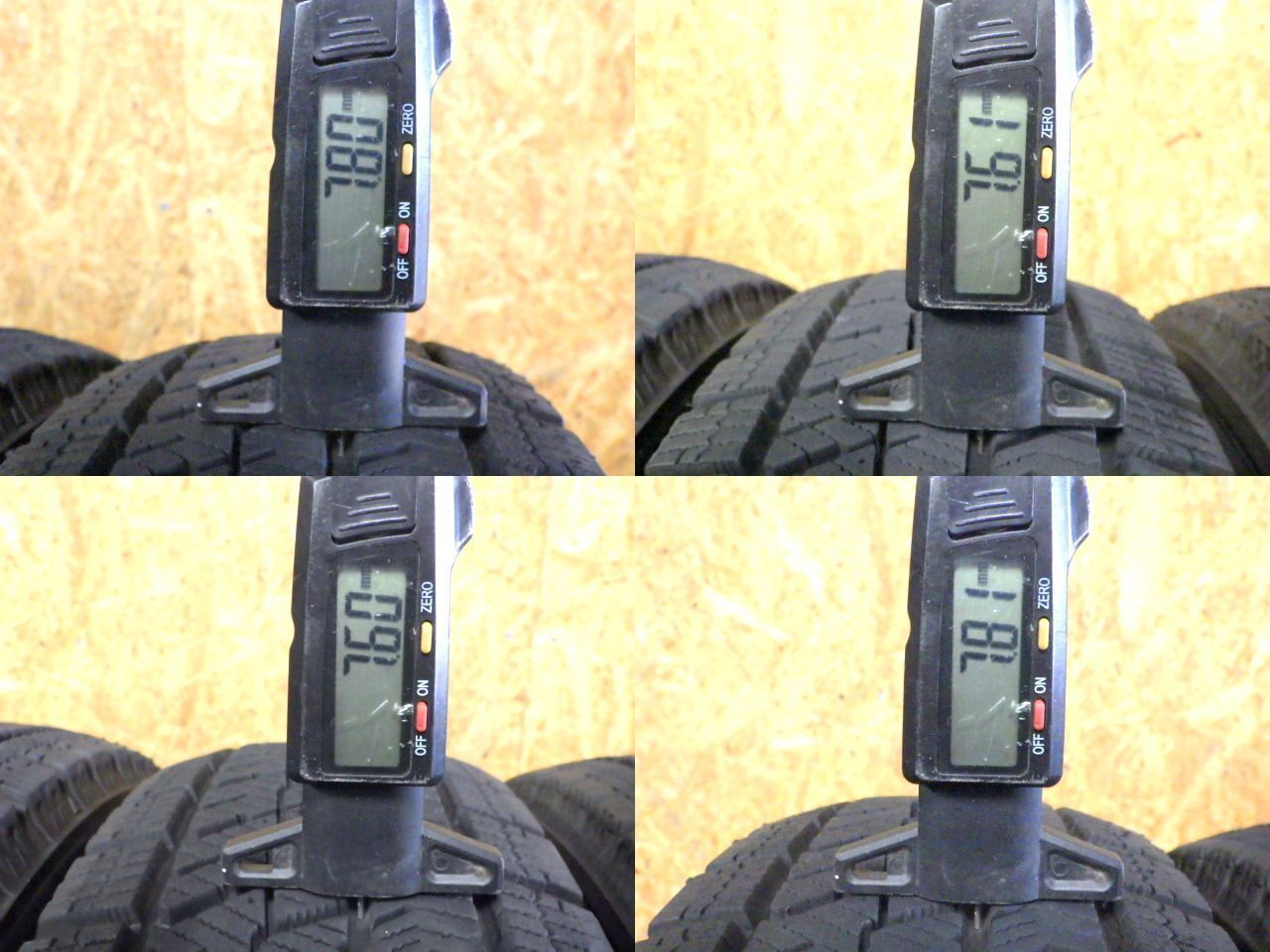 SP453 ● 製造 約8部山●BS BLIZZAK VRX2●155 65R14●4本