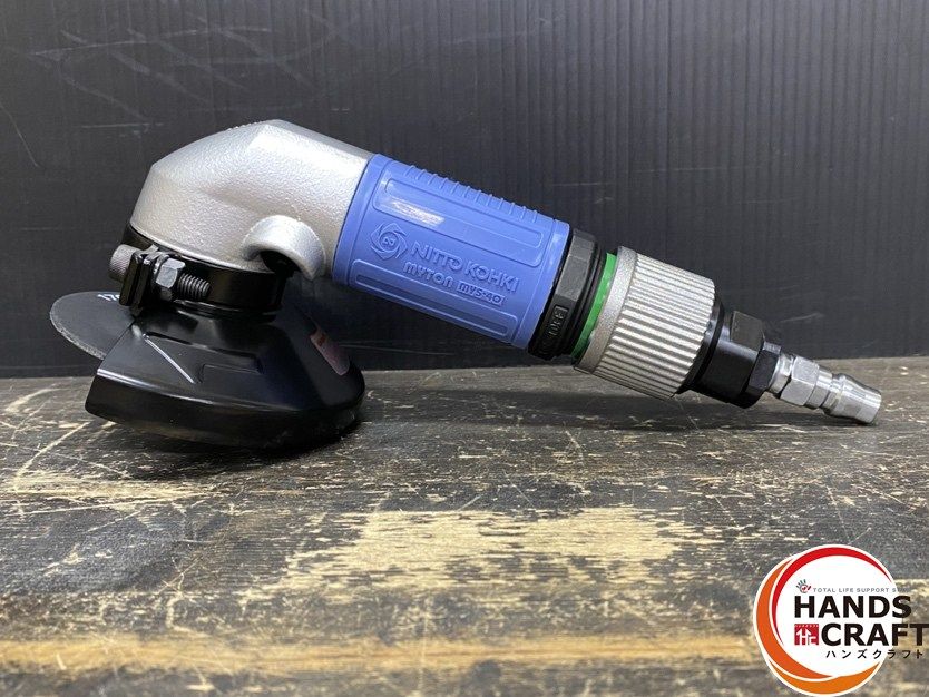 ● 日東工器 MYTON マイトン MYS-40 空気式サンダー 使用空気圧力 0.6MPa 研磨ディスク ペーパー 外径 100mm 説明書