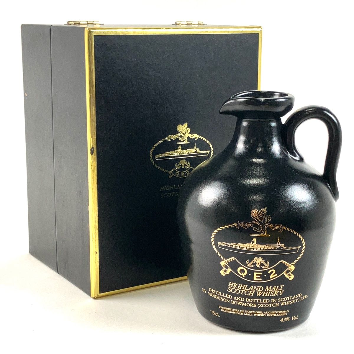 【在庫処分】 クイーンエリザベス2世 QE2 黒陶器 750ml スコッチウイスキー ウイスキー