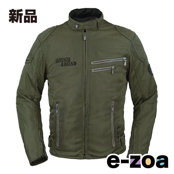 ROUGH-ROAD ラフアンドロード ライディングZIPメッシュJK EM OV|BK-M RR7308OV|BK2 2567545