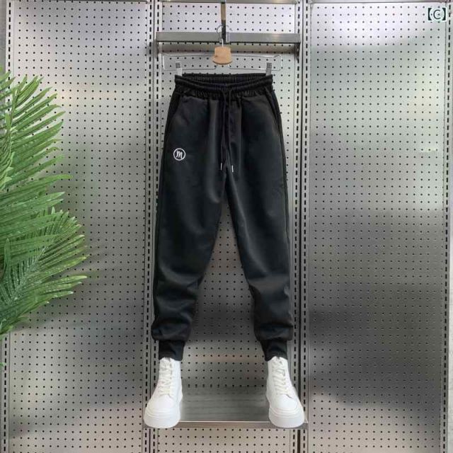 種類25：31/B：0ブラック メンズ  服  シンプル ファッション オシャレ 大人 かっこいい 大きいサイズ ストリート 紳士服 秋冬 スポーツ カジュアル パンツ ベルベット レター プリント