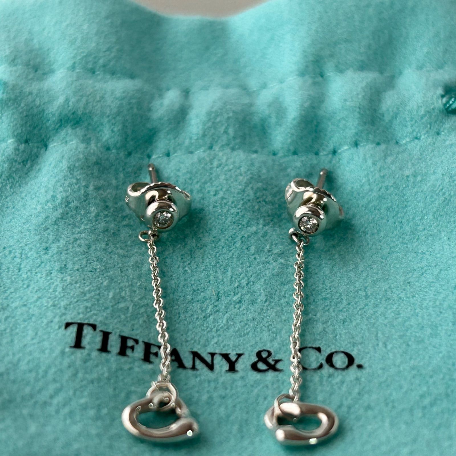 Tiffany & Co. シルバー バイザヤードピアス ティファニー ピアス バイザヤード ダイヤモンド オープンハート