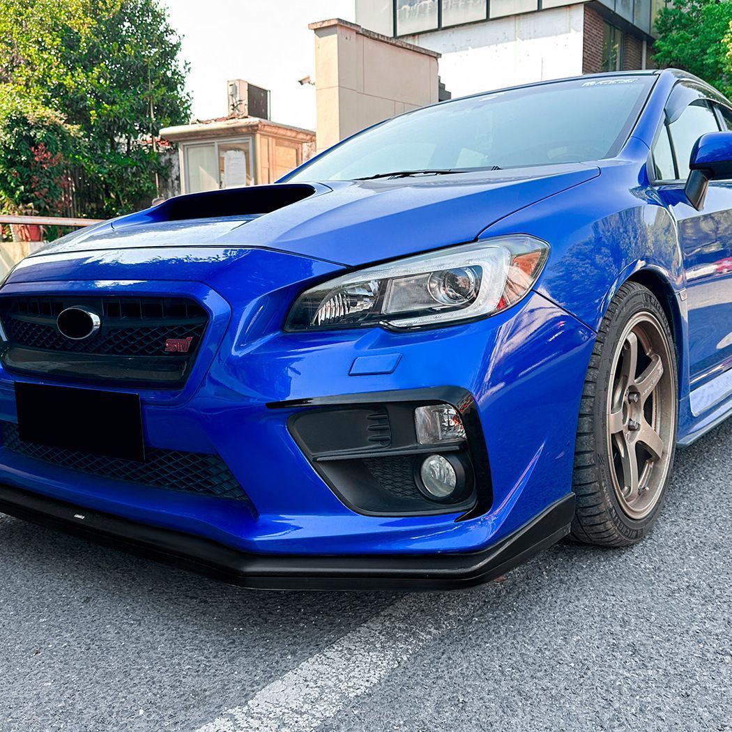 スバル WRX STI VA 前期 2014-2016 メンズ フロントグリル ウインドウフィン ABS製 ピアノブラック カーボン調 外装カスタム