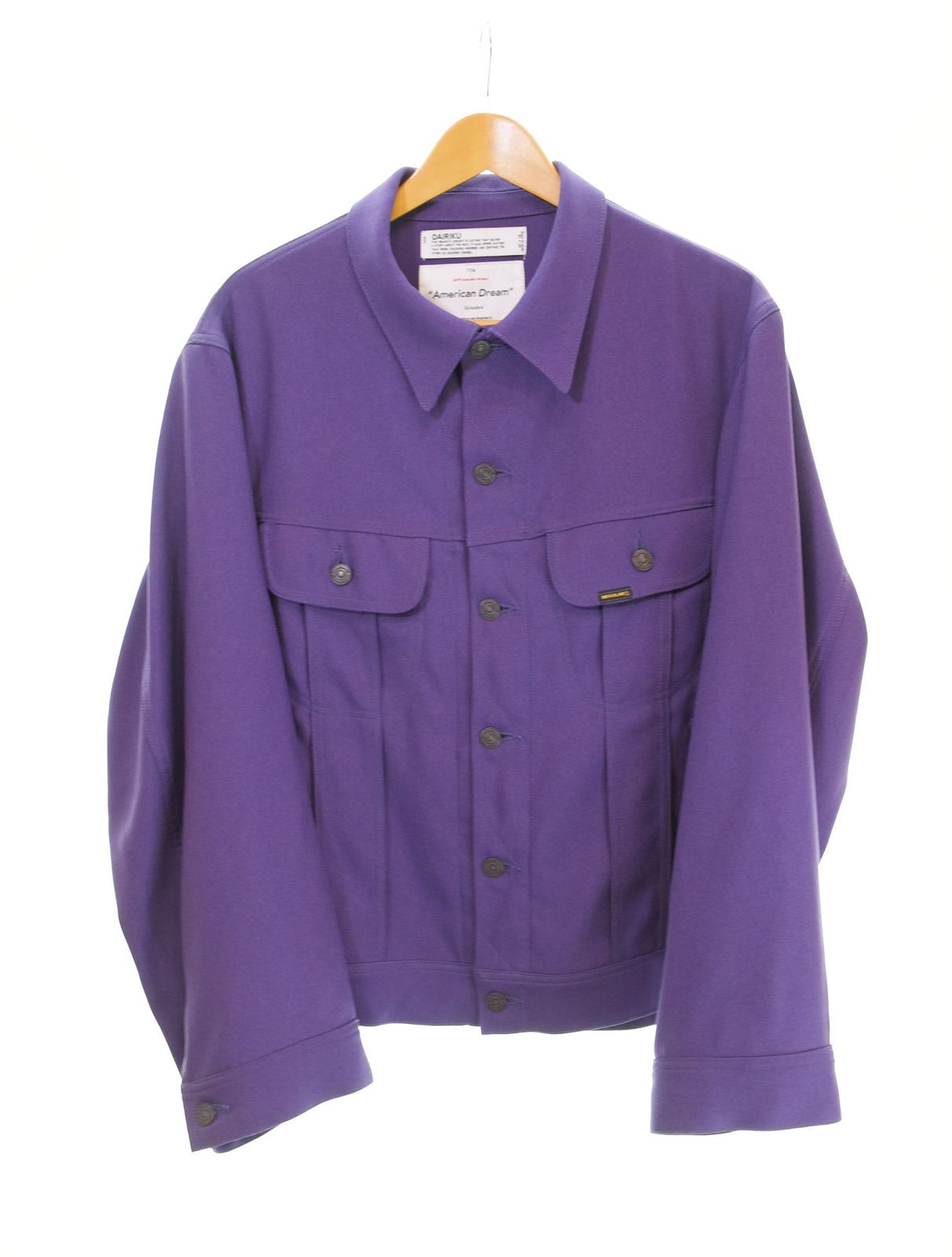 ダイリク DAIRIKU 19AW Regular Polyester Jacketジャケットブルゾン 紫 19AW J-5 ジャケット パープル フリーサイズ 103MT-2224