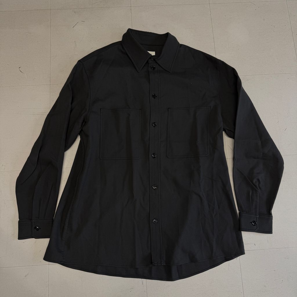 LEMAIRE ルメール 22FW STRAIGHT COLLAR SHIRT シャツ SH317 LF842 size 50 グレー系 中目黒A06