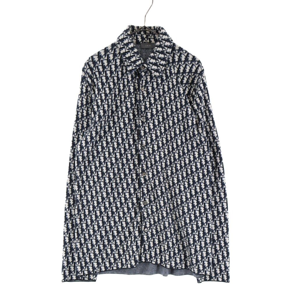 DIOR 20SS OBLIQUE COTTON KNIT SHIRT