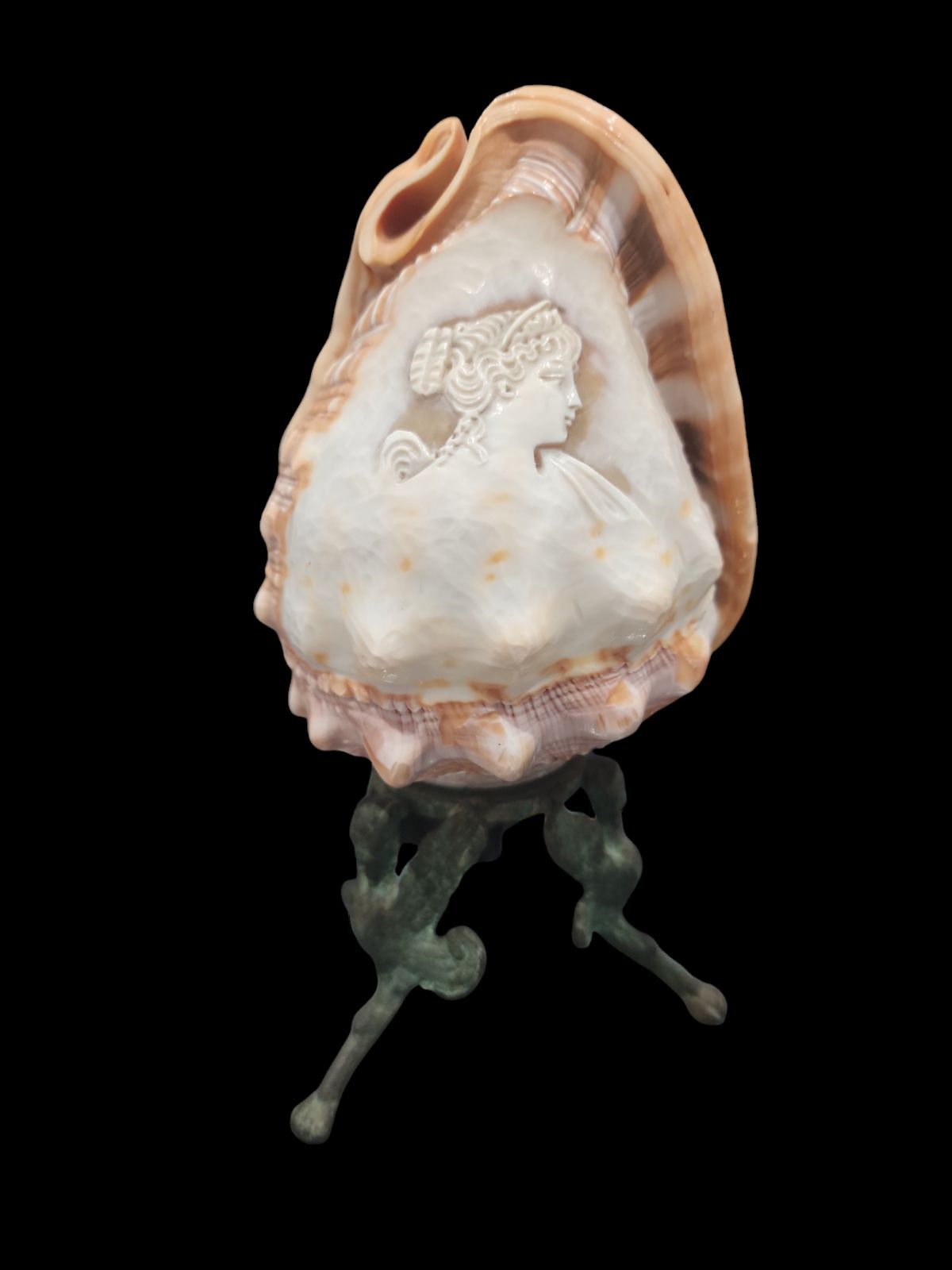 イタリア製 シェル カメオ ランプ スタンド アンティーク 当時物 照明