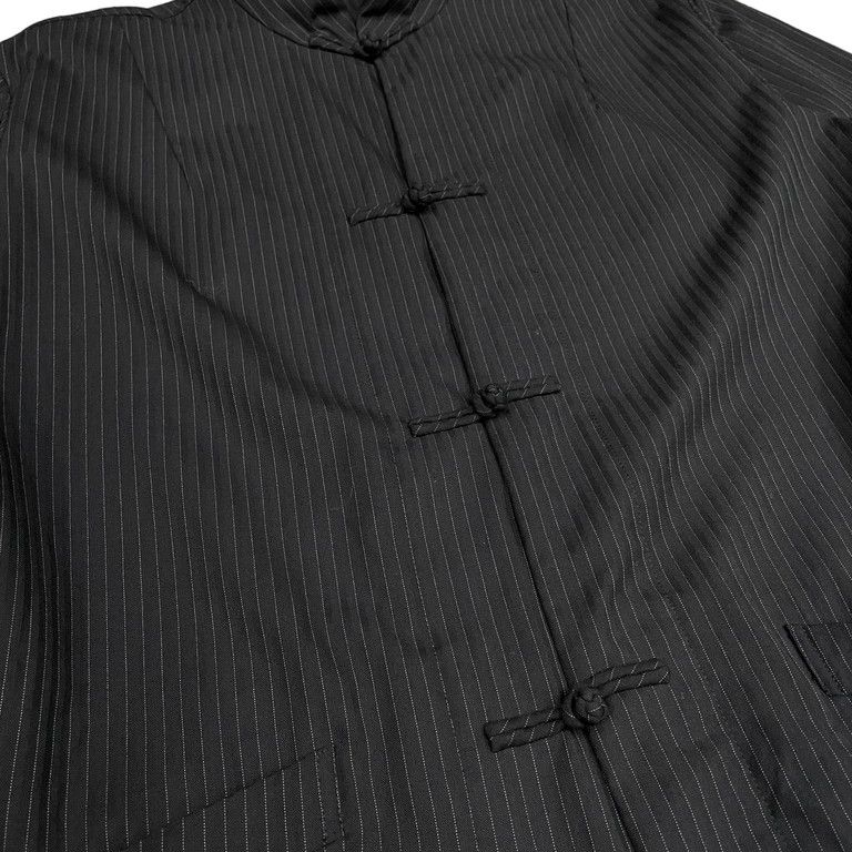 BLACK COMME des GARCONS 21AW ウールポリエステルストライプ